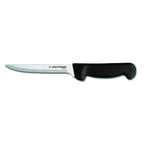 Thumbnail image #1 for Dexter Russell Basics 31628B 8-Inch Scalloped Utility Knife, High-Carbon Stainless Steel, Black Polypropylene Handle Case of 12