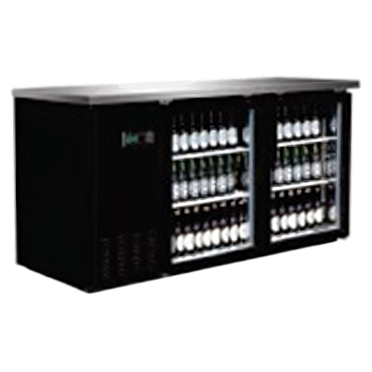 Product image #1 for Serv-Ware 61-Inch 2-Door Glass Door Back Bar Bottle Cooler
