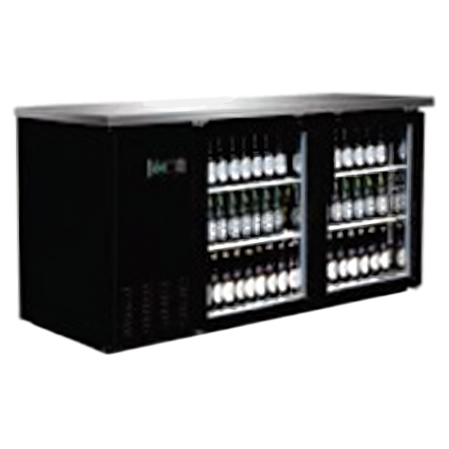 Product image #1 for Serv-Ware 61-Inch 2-Door Glass Door Back Bar Bottle Cooler