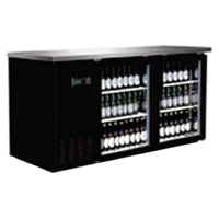 Serv-Ware 61-Inch 2-Door Glass Door Back Bar Bottle Cooler