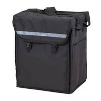 Cambro GoBag® Small Insulated Folding Delivery Backpack with Velcro Lid, 11 x 14 x 17 Inch, Black