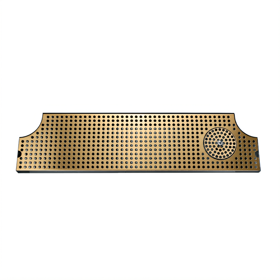 Product image #1 for Micro Matic 46-Inch Surface-Mount Stainless Steel Drip Tray Trough with Integral Glass Rinser