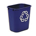 Thumbnail image #1 for Deskside Recycling Container, 13-5/8 Quart, Dark Blue, 