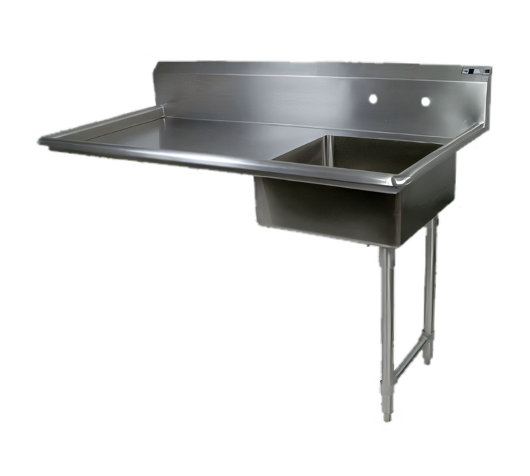 Product image #1 for John Boos 60-Inch Undercounter Straight Soiled Dishtable with Right-To-Left Operation and 20-Inch Pre-Rinse Sink