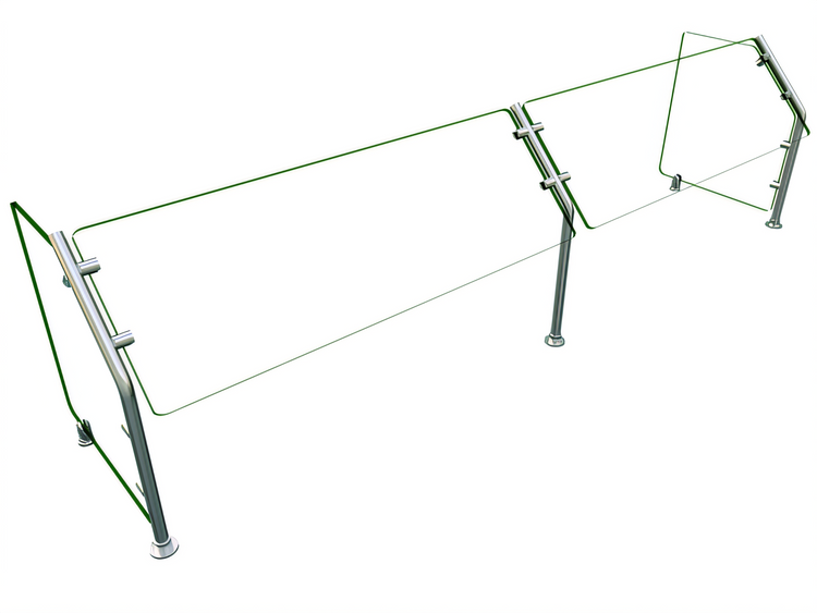 Product image #1 for Hatco Flav-R-Shield ES31-84 Self-Service Sneeze Guard, 84 Inch Wide