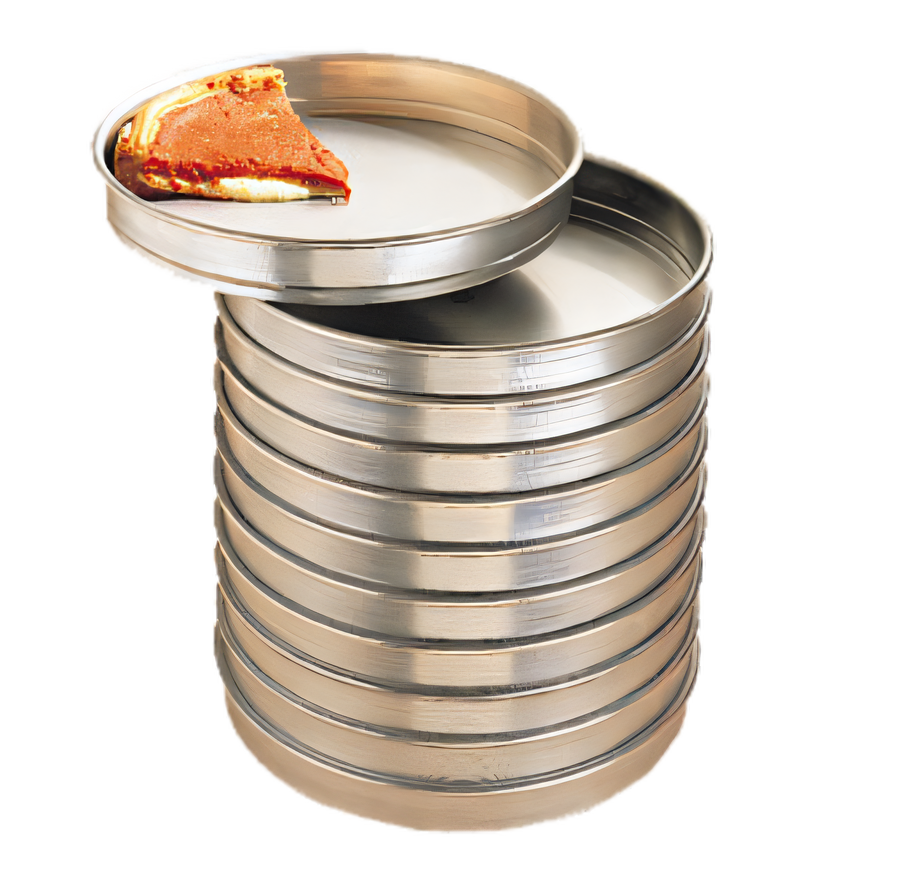 Product image #1 for Heavy-Weight 14-Gauge Straight-Sided Self-Stacking Aluminum Pizza Pan