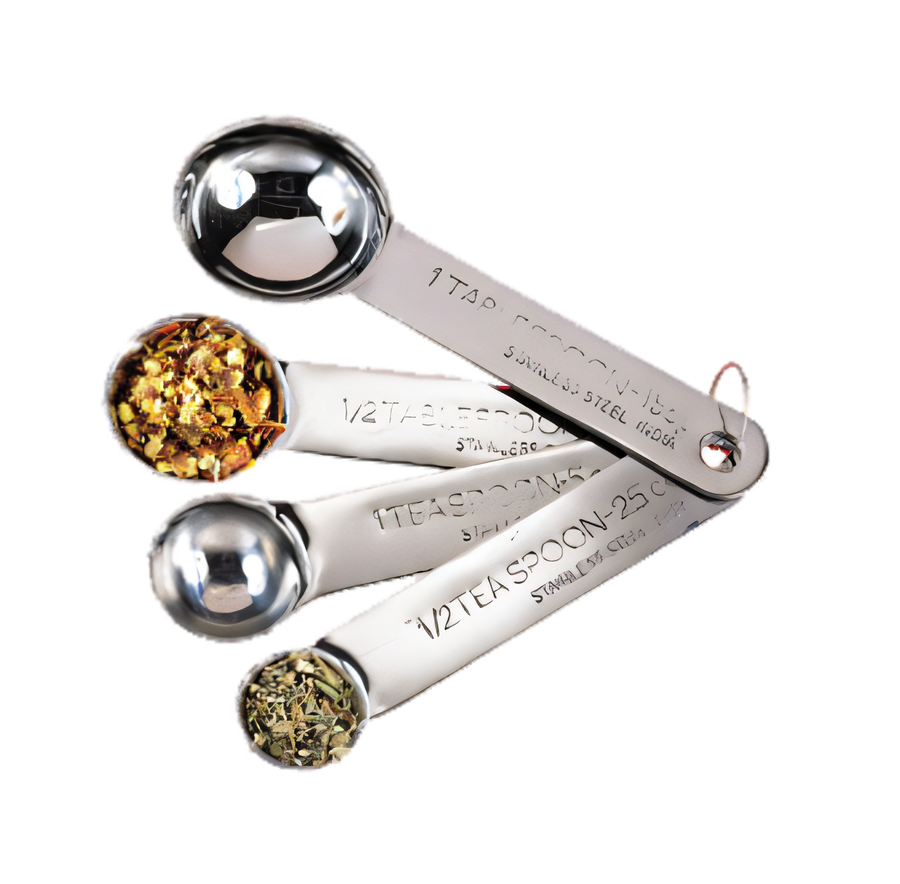 Product image #1 for American Metalcraft 4-Piece Heavy-Duty Stainless Steel Measuring Spoon Set