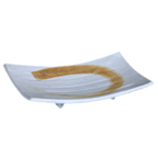 Thumbnail image #1 for Town Equipment Sands of Goa J1-1897 Rectangular China Serving Platter, 7-1/2" x 4-1/2" Case of 2