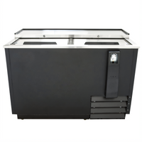 Black Diamond USBC-50 50-Inch Flat Top Bottle Cooler, 14 Cu. Ft., 2 Lockable Sliding Lids