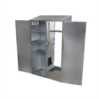 Stainless Steel Janitor Cabinet with Right Mop Sink, 50-1/4