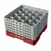 Thumbnail image #2 for Cambro Camrack Full Size 20-Compartment Glass Rack, Cranberry, 10-1/8 Inch Height