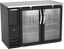 Thumbnail image #1 for Beverage Air Two-Section Back Bar Cooler with Glass Doors, 48 Inch, Black Exterior