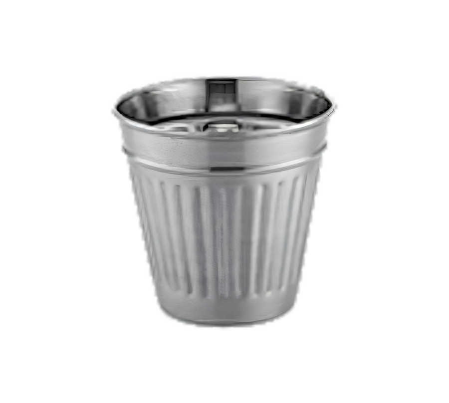 Product image #1 for American Metalcraft OSCAR Mini Tabletop Trash Can, 14 oz., Stainless Steel, Brushed Finish