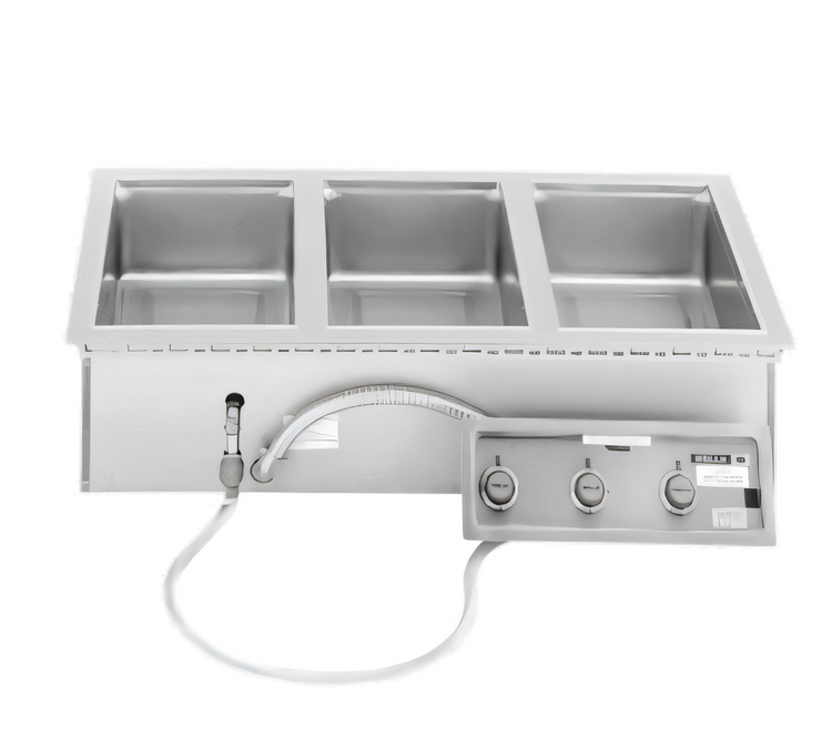 Product image #1 for Wells MOD-327T Built-In Electric Top-Mount Food Warmer with 3 Pan Openings