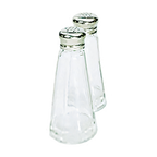 Thumbnail image #1 for Admiral Craft Equipment Corp. SMT-3 3 oz Tapered Glass Salt or Pepper Shaker with Stainless Steel Mushroom Top Case of 6