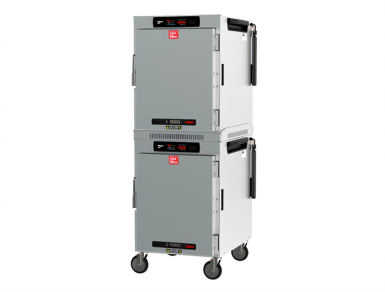 Product image #1 for Metro HotBlox™ Wide 16-Pan Dual-Cavity Pass-Thru Insulated Holding Cabinet with Digital Touchscreen and Solid Doors