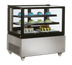 Thumbnail image #1 for Omcan Square Glass Full-Service Refrigerated Bakery Display Case, Floor Model, 13 Cu. Ft., Stainless Steel