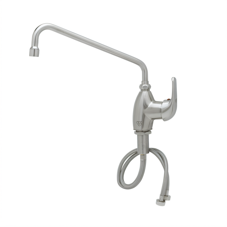 Product image #1 for EverSteel Stainless Steel Single Hole Deck Mount Single Lever Faucet with 12-Inch Swing Nozzle