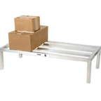 Thumbnail image #1 for Channel Manufacturing HD2460 Heavy-Duty Aluminum E-Channel Dunnage Rack, 60"W x 24"D x 12"H, 3,000 lb. Capacity