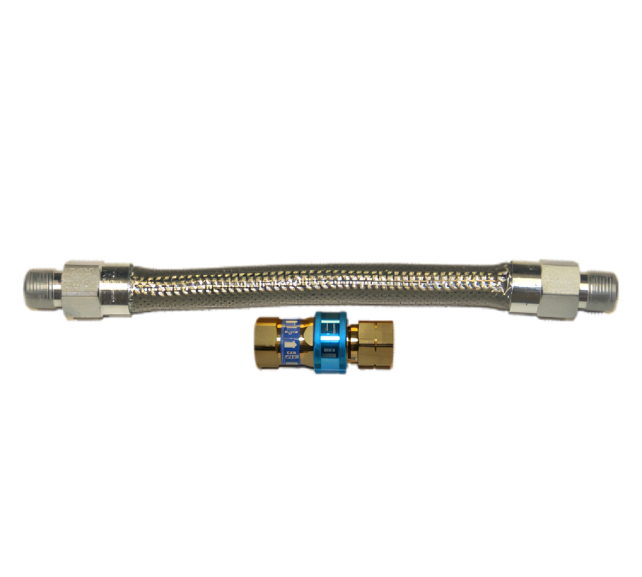Product image #1 for Dormont Braided Stainless Steel Gas Connector Hose, 60-Inch, 1-1/4-Inch Inside Diameter