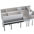 Thumbnail image #1 for Krowne Royal Series KR24-W60E-10 60-Inch Underbar Ice Bin/Cocktail Station with Blender Station, Liquor Display & 10-Circuit Cold Plate