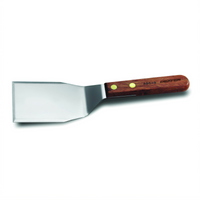 Traditional 4 x 3 Inch Balanced Stainless Steel Hamburger Turner with Rosewood Handle