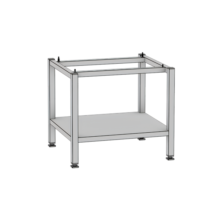 Product image #1 for RATIONAL Combi-Duo XS Stationary Oven Stand for XS on XS, Stainless Steel Open Base