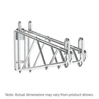 Thumbnail image #1 for Metro Super Erecta 2WS24S Double Post-Mount Shelf Support for 24-Inch Deep Shelves, Stainless Steel