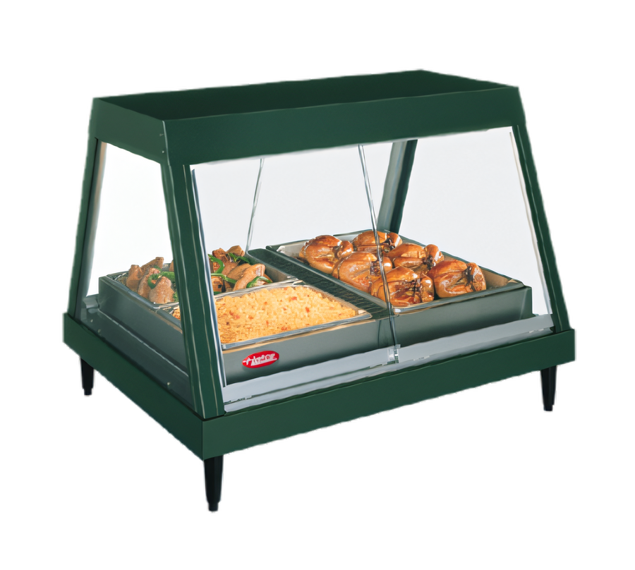 Product image #1 for Hatco Glo-Ray Heated Countertop Food Display Case, Straight Glass Front, 2-Pan Shelf
