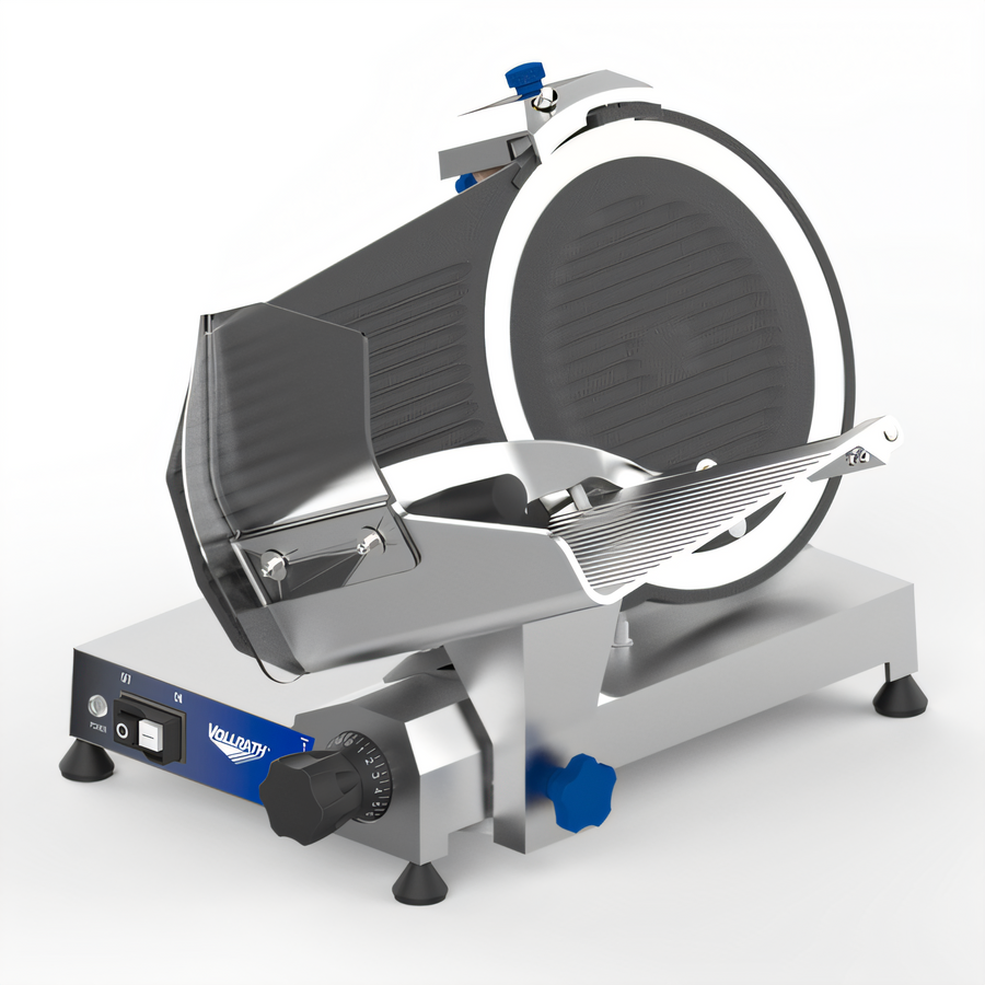 Product image #1 for Vollrath 12-Inch Medium-Duty 25° Gravity Feed Electric Slicer, Belt Drive