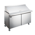 Thumbnail image #2 for Omcan USA Mega Top 2-Section Refrigerated Sandwich/Salad Prep Table, 36.2-Inch, Rear-Mount Self-Contained, 15-Pan Capacity