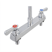 OptiFlow Heavy Duty Deck Mount Faucet Body, 8-Inch Centers, No Spout, Lead Free