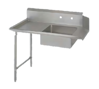 John Boos Pro-Bowl 72-Inch Straight Soiled Dishtable with Left-to-Right Operation and Pre-Rinse Sink Bowl