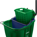 Thumbnail image #1 for CFS Brands OmniFit™ 9690409 35 qt Mop Bucket Combo with Side-Press Wringer, Soiled Water Insert, Green