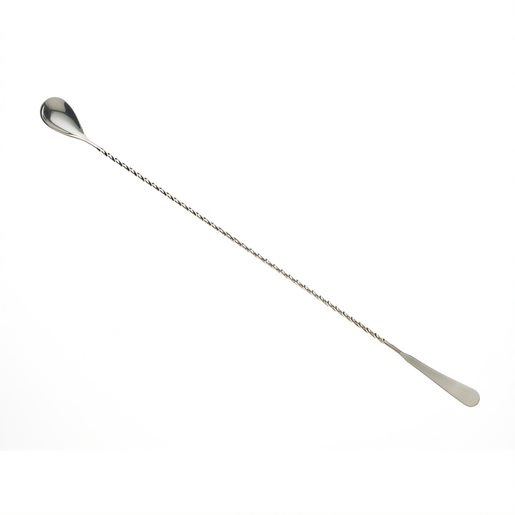 Product image #1 for Barfly Japanese Style One-Piece Bar Spoon, 17-1/8 Inch, Stainless Steel, Twisted Stem, Machined End