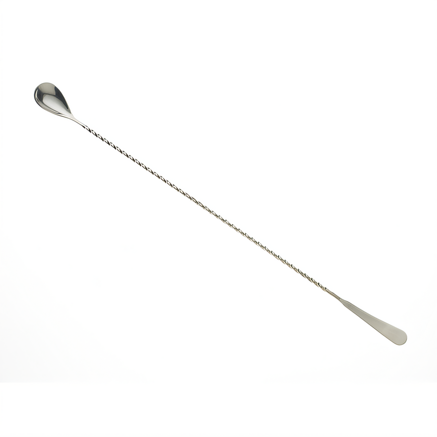 Product image #1 for Barfly Japanese Style One-Piece Bar Spoon, 17-1/8 Inch, Stainless Steel, Twisted Stem, Machined End