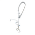 Thumbnail image #1 for T&S Brass B-2338-CR Deck-Mount Single-Hole Pre-Rinse Unit with Add-On Faucet, 12-Inch Swing Nozzle, and 1.15 GPM Spray Valve