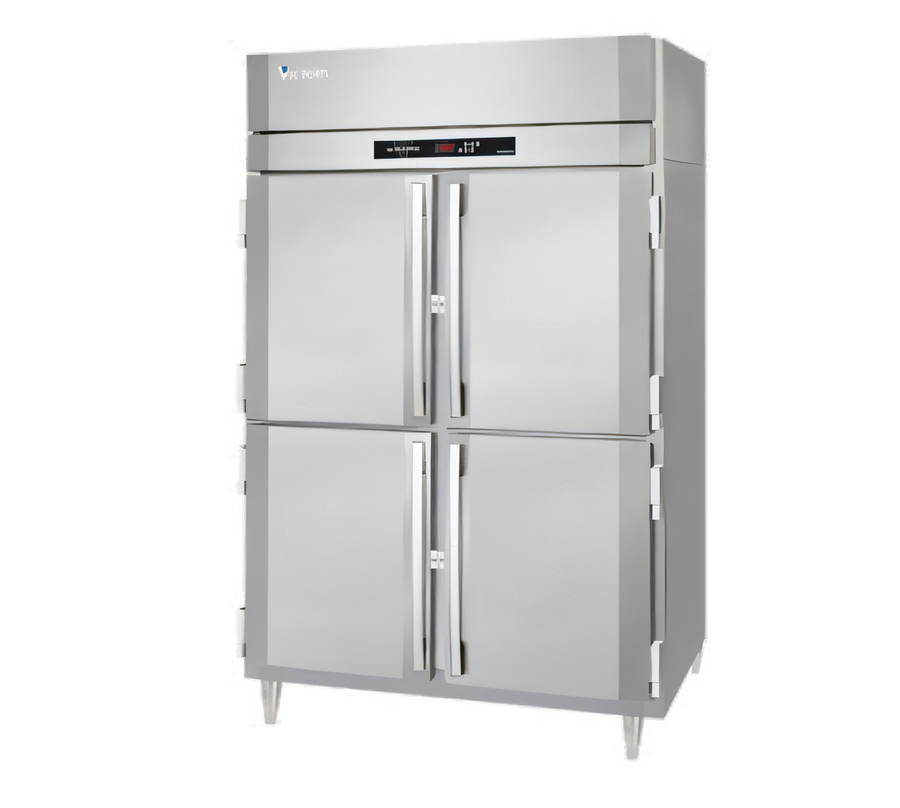 Product image #1 for Victory UltraSpec Series Two-Section Pass-Thru Heated Holding Cabinet, 55.6 Cu. Ft., Standard Depth, with 8 Wide Half-Height Solid Doors