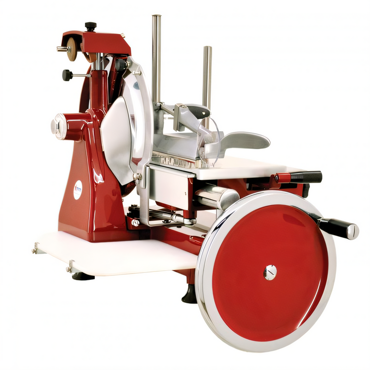 Product image #1 for Volano Trento 14-9/16-Inch Manual Flywheel Meat Slicer with Built-In Sharpener
