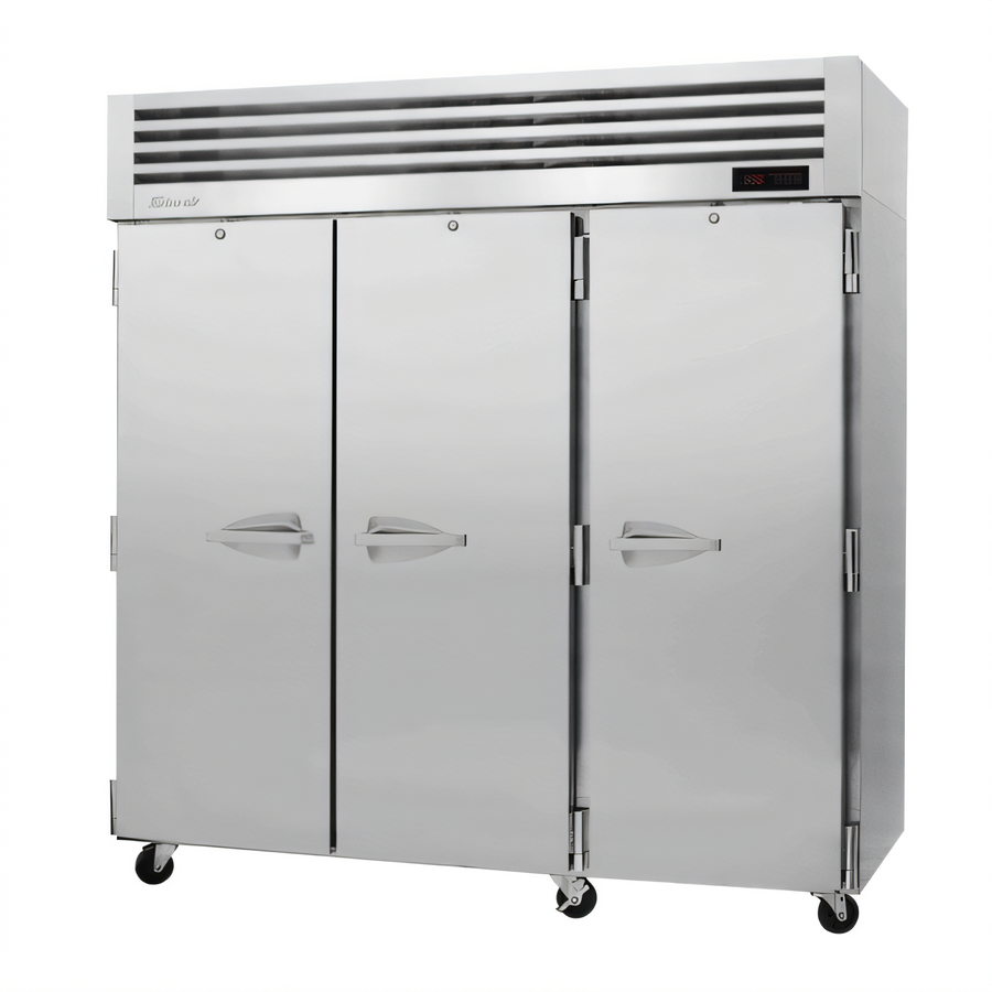 Product image #1 for Turbo Air PRO Series 3-Section Reach-In Heated Holding Cabinet, 73.9 Cu. Ft., Solid Doors
