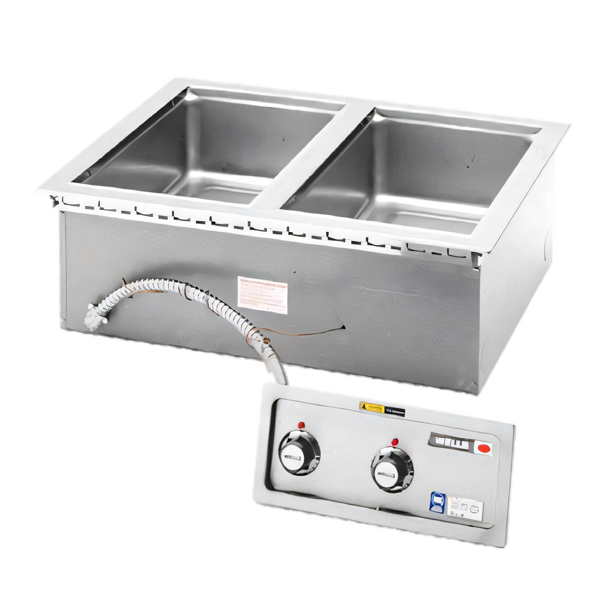 Product image #1 for Wells Top-Mount Built-In Electric Auto-Fill Hot Food Well with Two 12 x 20 Pan Openings