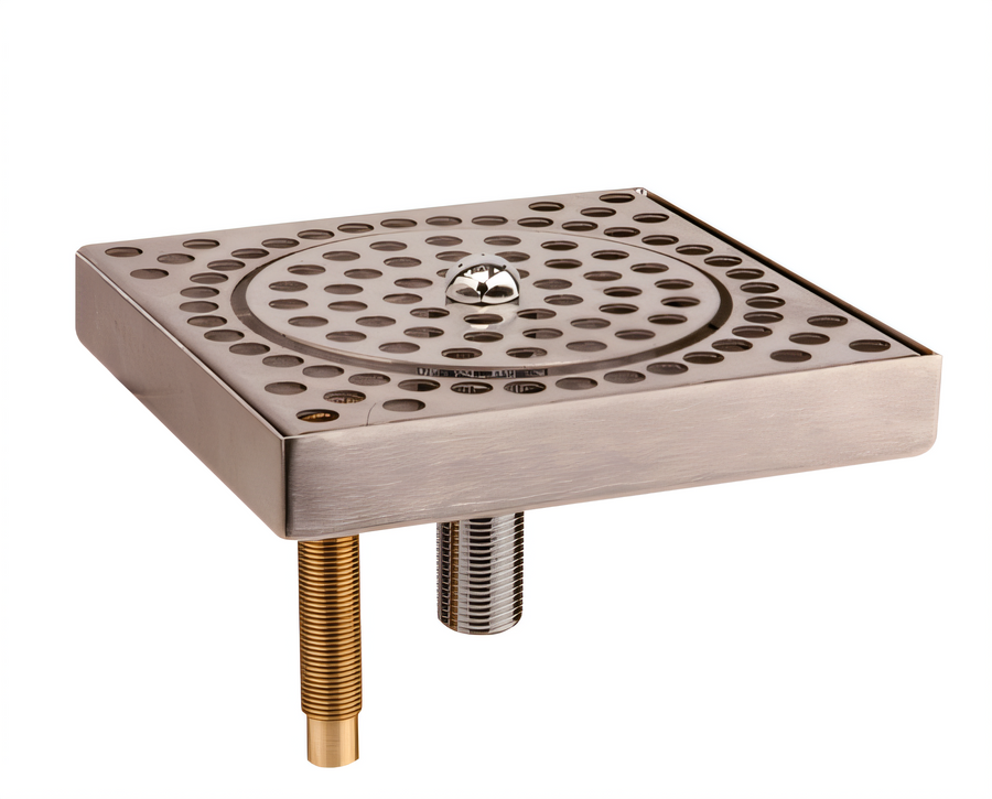 Product image #1 for Advance Tabco Countertop Stainless Steel Glass Rinser, 6-3/8 Inch Square
