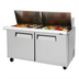 Thumbnail image #1 for Turbo Air M3 60-Inch Two-Section Mega Top Sandwich/Salad Prep Table, 24-Pan, Rear-Mount Self-Contained, 2-Door