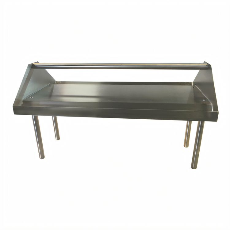 Product image #1 for Advance Tabco DTA-79S Double-Sided Slant Solid Base Rack Sorting Shelf for Dishtables