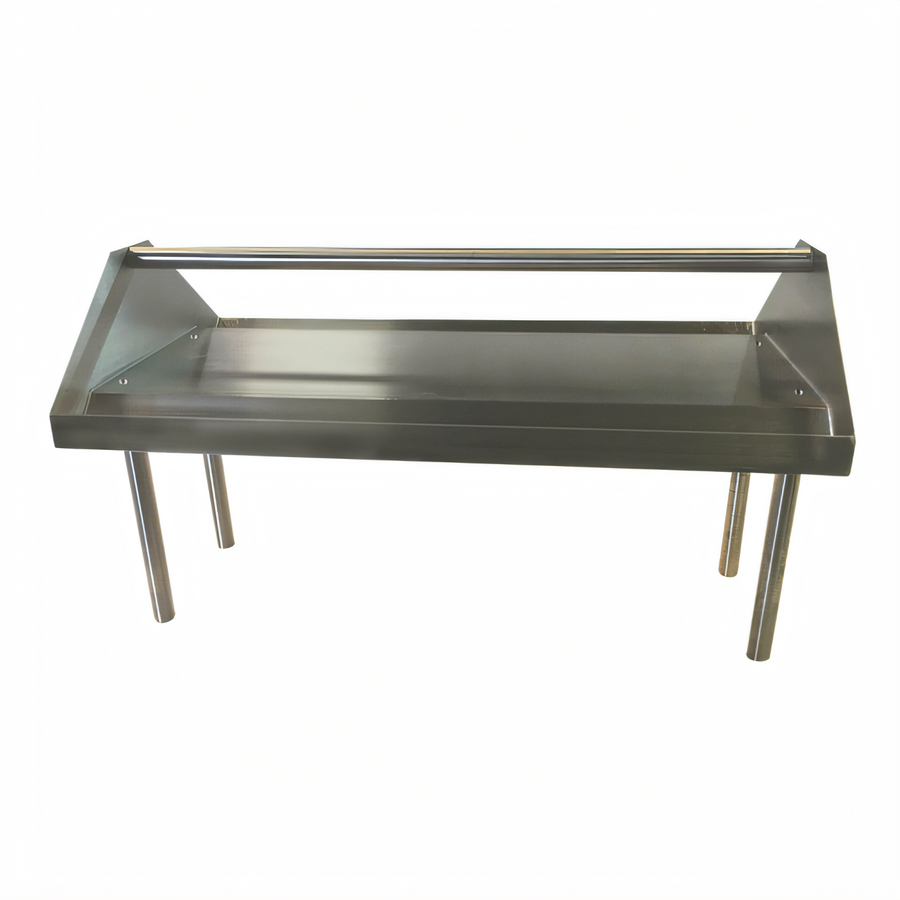 Product image #1 for Advance Tabco DTA-79S Double-Sided Slant Solid Base Rack Sorting Shelf for Dishtables