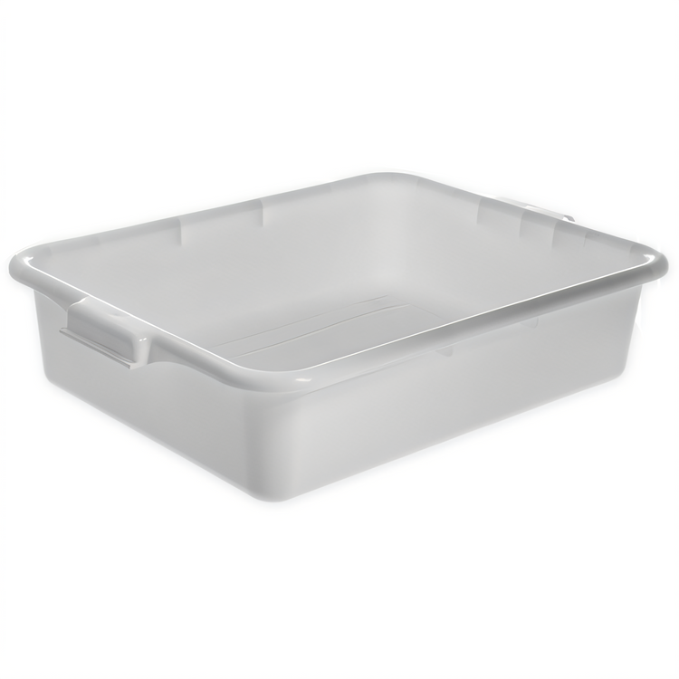 Product image #1 for Comfort Curve Stackable Tote Box / Bus Tub, White High Density Polyethylene, 20 x 15 x 5 Inches