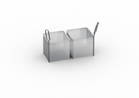 RATIONAL Portion Basket Kit with Two 1/6 GN Perforated Baskets for Size 2-XS and 2-S