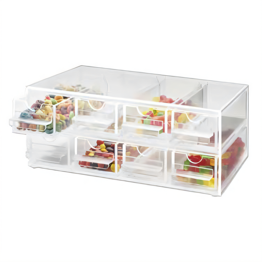Product image #1 for Cal-Mil Clear BPA-Free Topping Drawer Organizer with 8 Notched Drawers