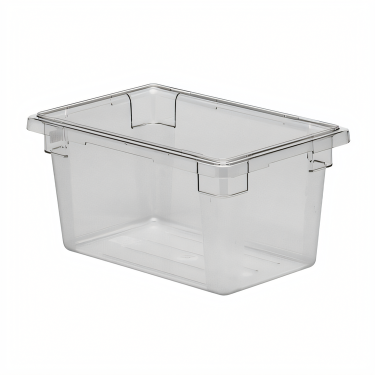 Product image #1 for Cambro Camwear 4.75 Gallon Clear Polycarbonate Commercial Food Storage Container, 12 x 18 x 9 Inch