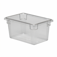 Cambro Camwear 4.75 Gallon Clear Polycarbonate Commercial Food Storage Container, 12 x 18 x 9 Inch